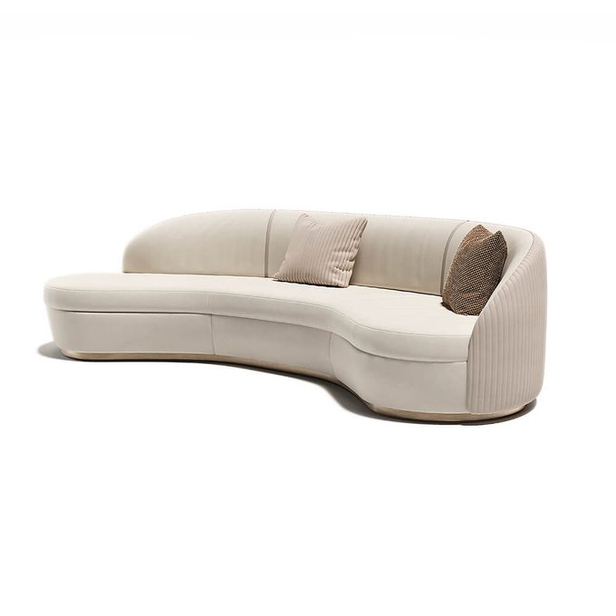 Chaise Lounge with Wooden Base 220 cm till 260 cm
