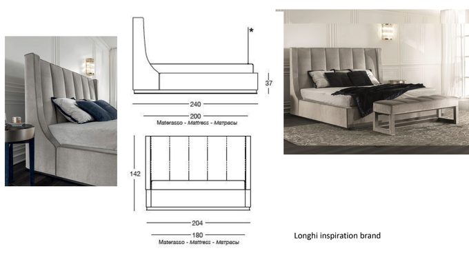 BED 180*195 WITH L-Shape Legs