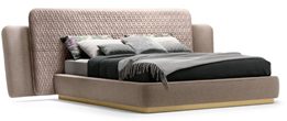 BED (Headboard) 330 cm with 2 Heads and Both Upholstered with Base