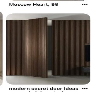 Wall Decoration Louvers Veneered