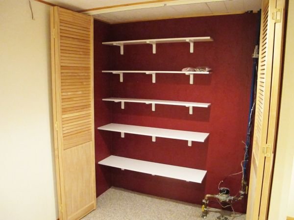 Single Shelf Inside the Closet